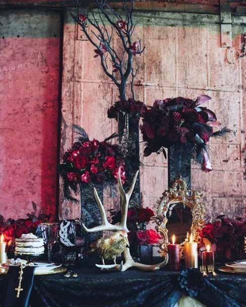 Gothic Dressing Table Wedding Decor