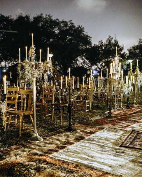 Gothic Seating Arrangement Wedding Decor