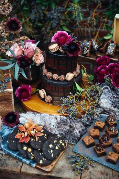 Gothic Sweets Display Wedding Decor