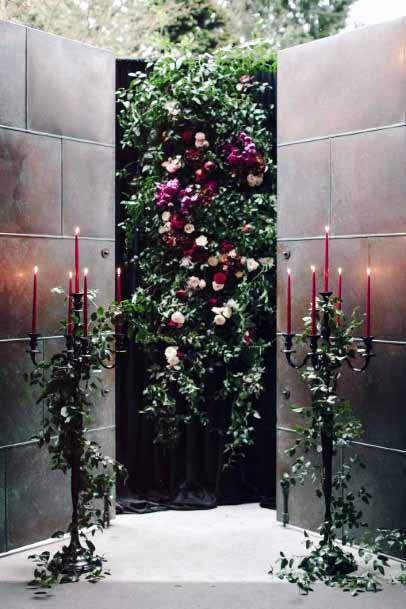 Gothic Wall Decor Wedding Roses