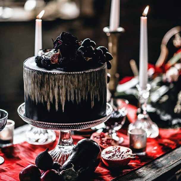 Gothic Wedding Cake Decor