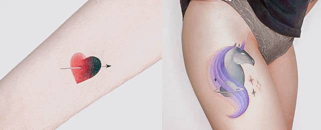 Top 100 Best Gradient Tattoos For Women – Changing Design Ideas