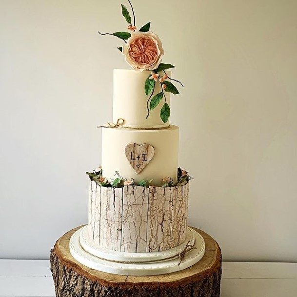 Grand Rustic Wedding Cake Toppers