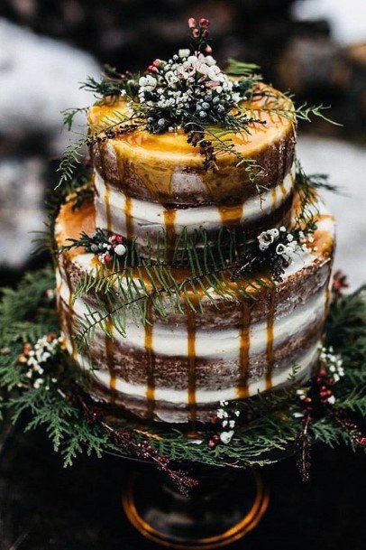 Grand Rustic Wedding Cake