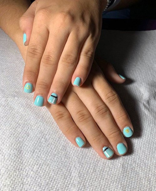 Grand Turquoise November Nails