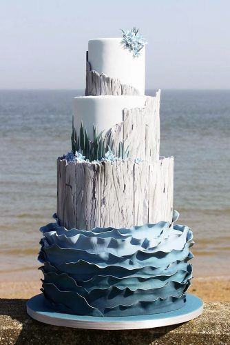 Grand Womens Beach Wedding Cake