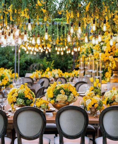 Grand Yellow Flowers Wedding