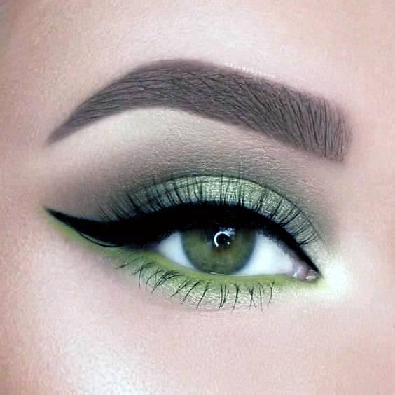 Grass Green Brown Eyeshadow Women