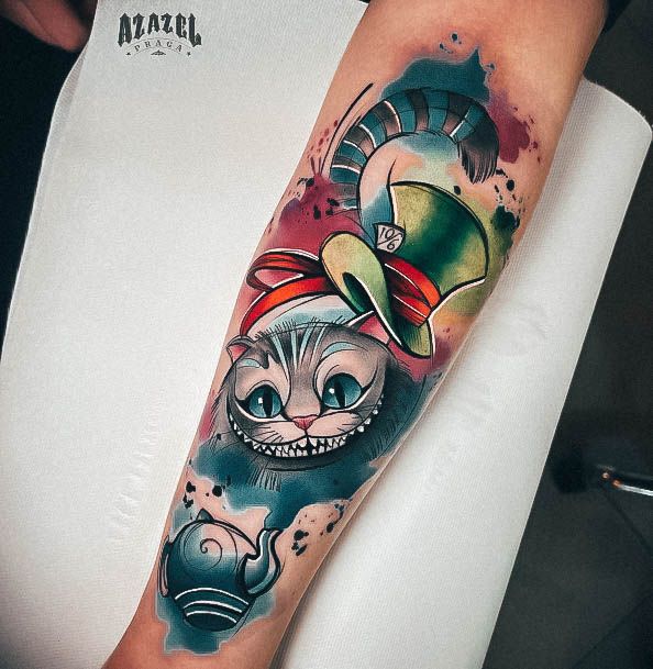 Great Alice In Wonderland Tattoos For Women