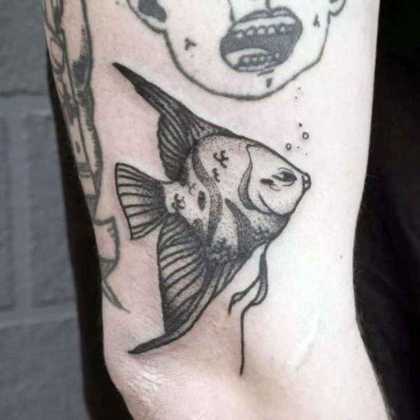 Great Angel Fish Tattoos For Women