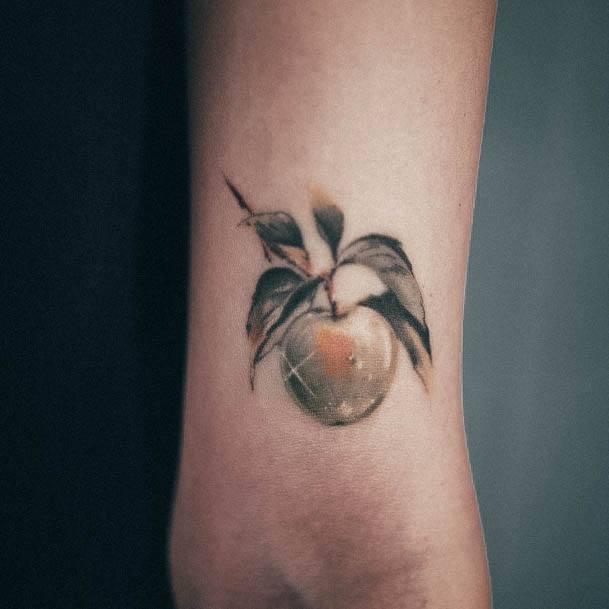 Great Apple Tattoos For Women