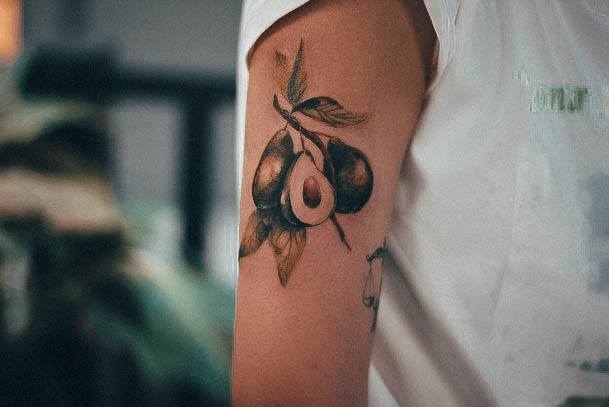 Great Avocado Tattoos For Women