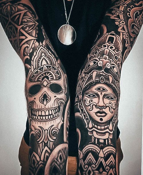 Great Aztec Tattoos For Women