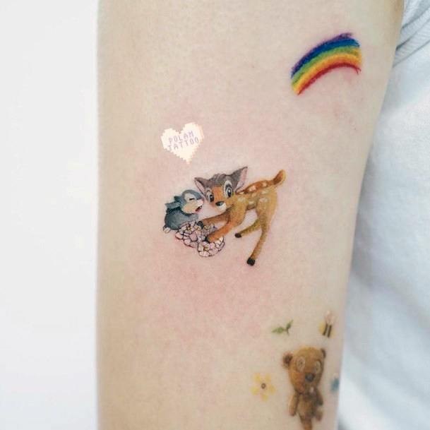 Great Bambi Tattoos For Women