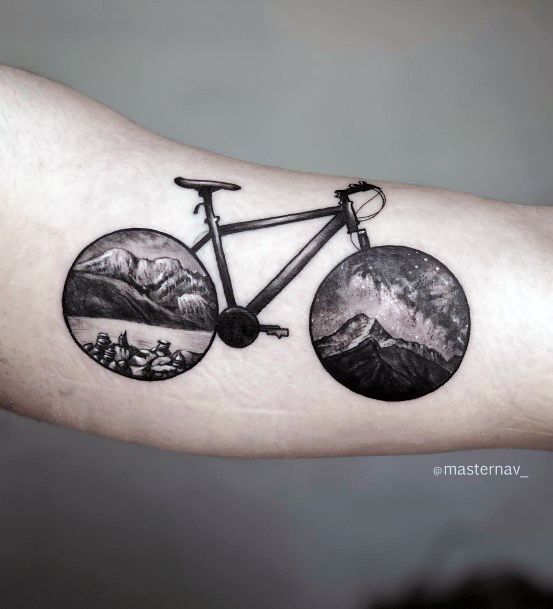 Great Bicycle Tattoos For Women