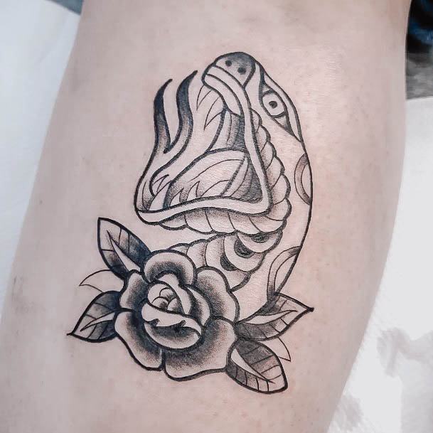 Great Black Rose Tattoos For Women