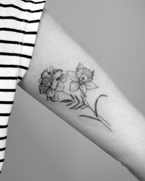 Great Bouquet Tattoos For Women