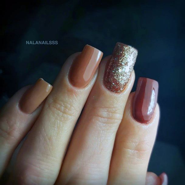 Great Brown Dress Nails For Women