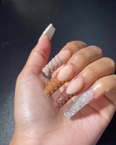 Great Brown French Tip Nails For Women