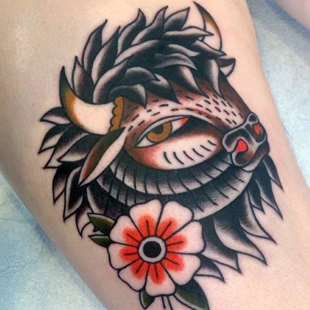 Great Buffalo Tattoos For Women