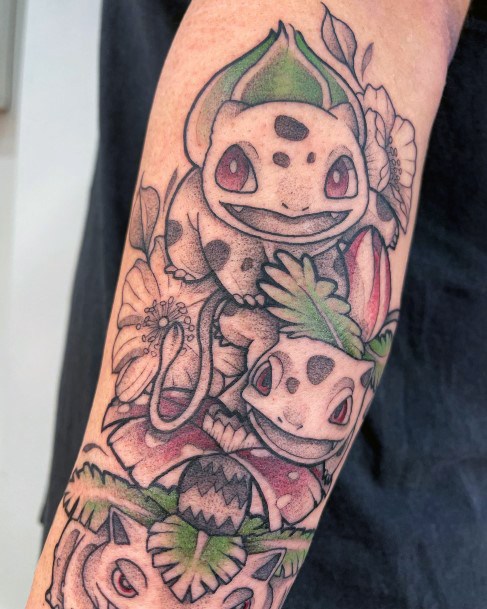 Great Bulbasaur Tattoos For Women