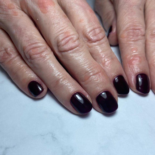 Great Burgundy And Black Nails For Women