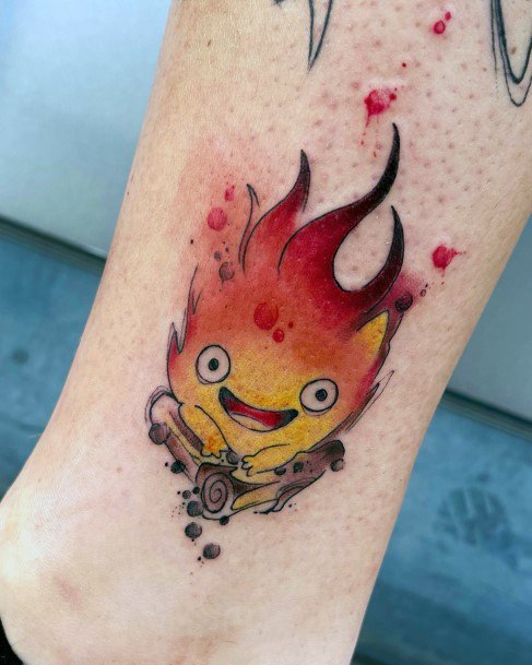 Great Calcifer Tattoos For Women