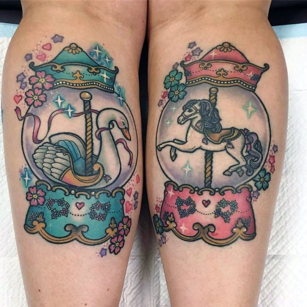 Great Carousel Tattoos For Women