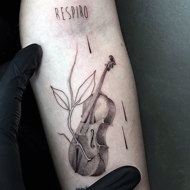 Great Cello Tattoos For Women