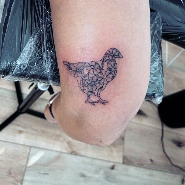 Great Chicken Tattoos For Women