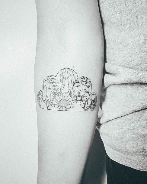 Great Cloud Tattoos For Women