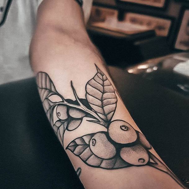 Great Coffee Bean Tattoos For Women