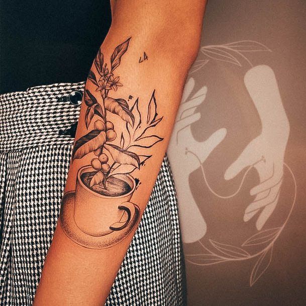 Great Coffee Mug Tattoos For Women