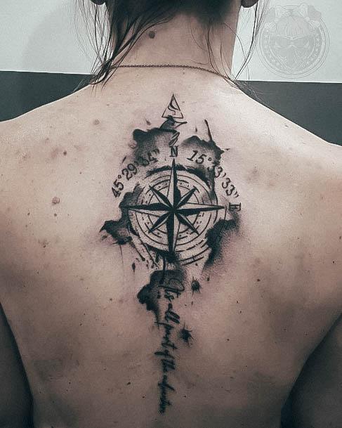 Great Coordinates Tattoos For Women