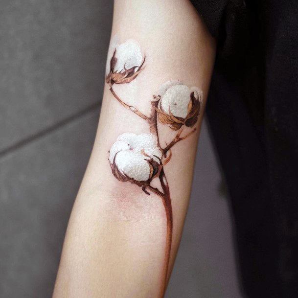 Great Cotton Tattoos For Women