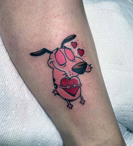 Top 100 Best Courage The Cowardly Dog Tattoos For Women Design Ideas