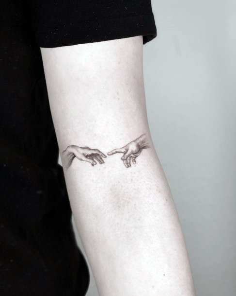 Great Creation Of Adam Tattoos For Women