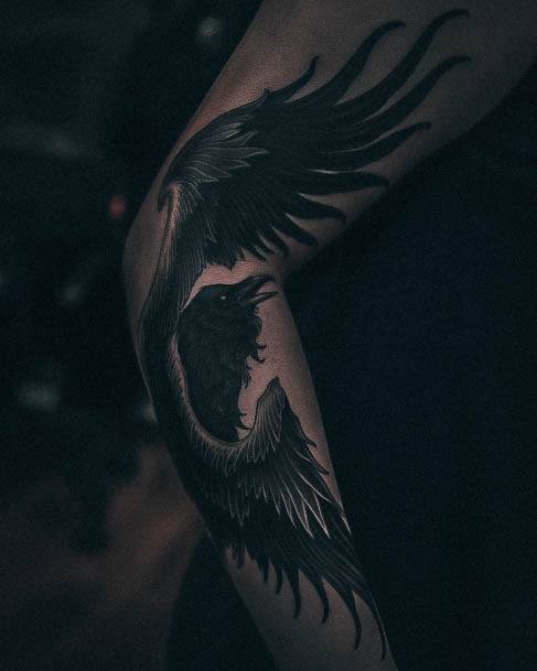 Great Crow Tattoos For Women