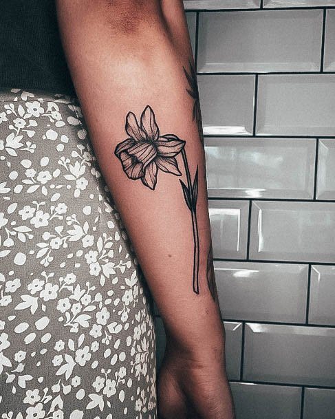 Great Daffodil Tattoos For Women