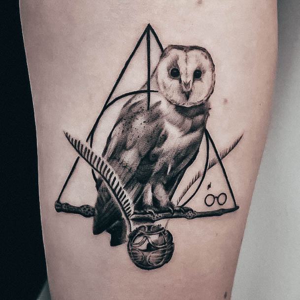 Great Deathly Hallows Tattoos For Women