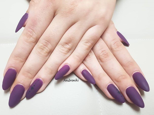 Great Deep Purple Nails For Women