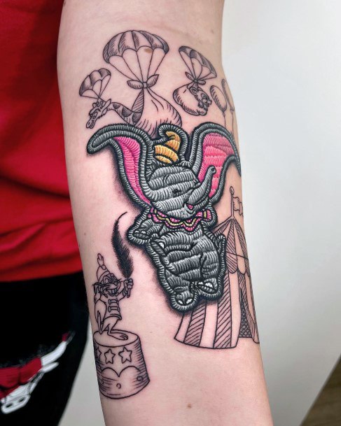 Great Dumbo Tattoos For Women