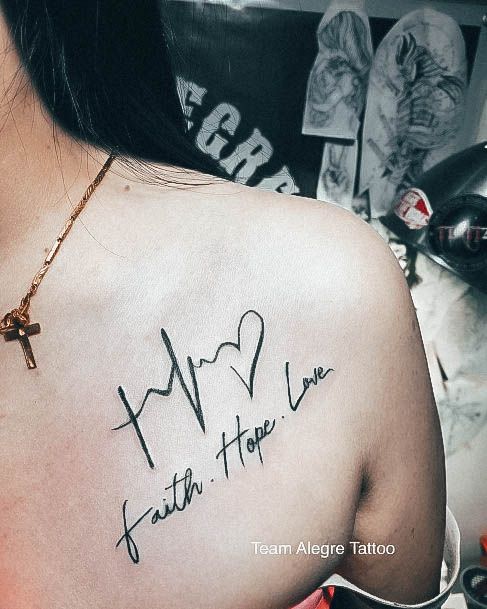 Great Faith Hope Love Tattoos For Women