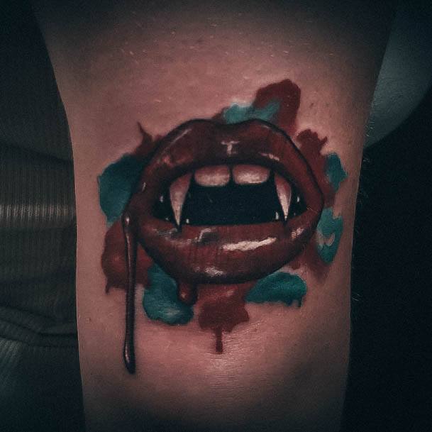 Great Fangs Tattoos For Women