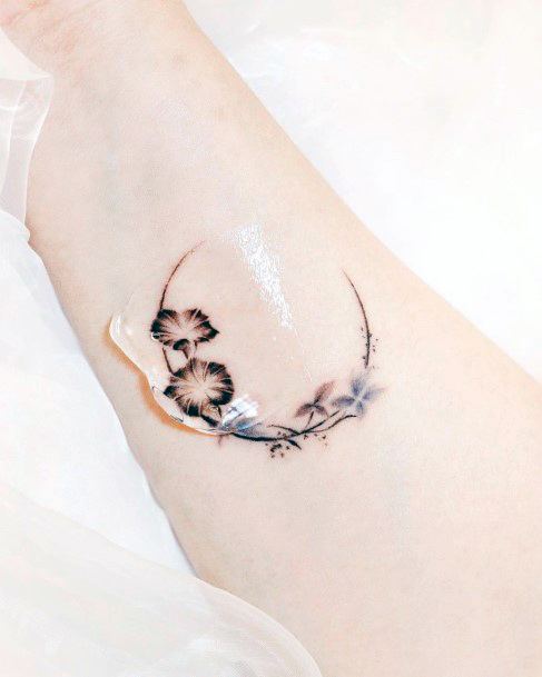 Great Flower Moon Tattoos For Women