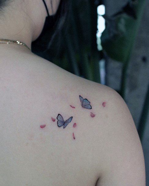 Great Flower Petal Tattoos For Women