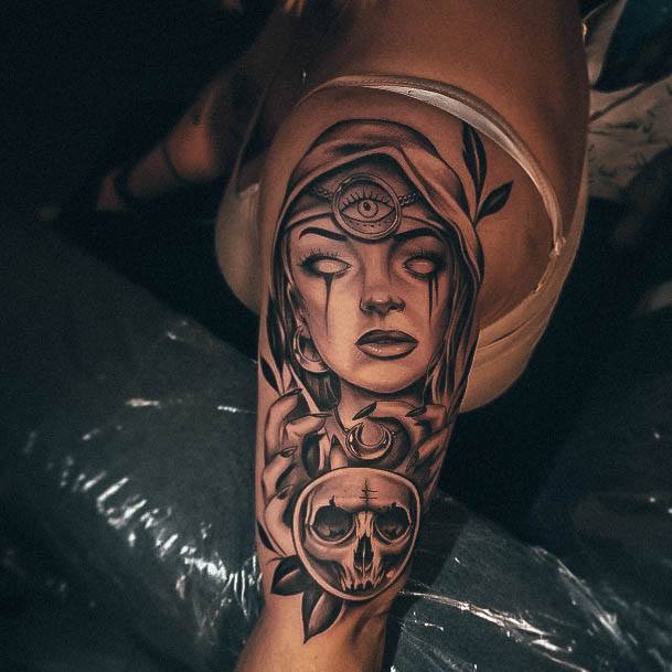 Great Fortune Teller Tattoos For Women