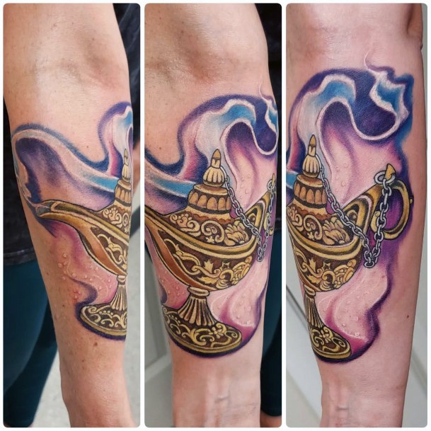 Great Genie Lamp Tattoos For Women