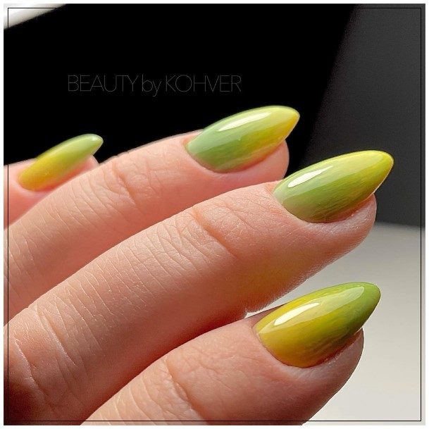 Great Green And Yellow Nails For Women