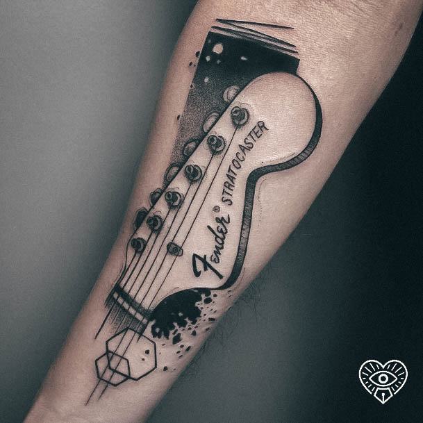 Great Guitar Tattoos For Women